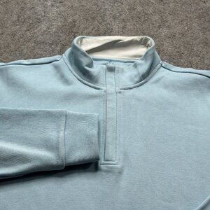 Onward Reserve 1/4 Zip Sweater Men M Blue Pullover Performance